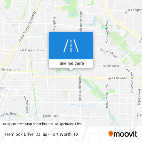 Hemlock Drive map