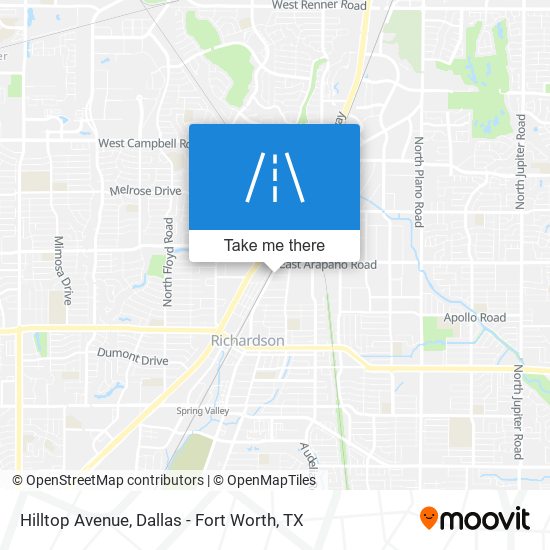 Mapa de Hilltop Avenue