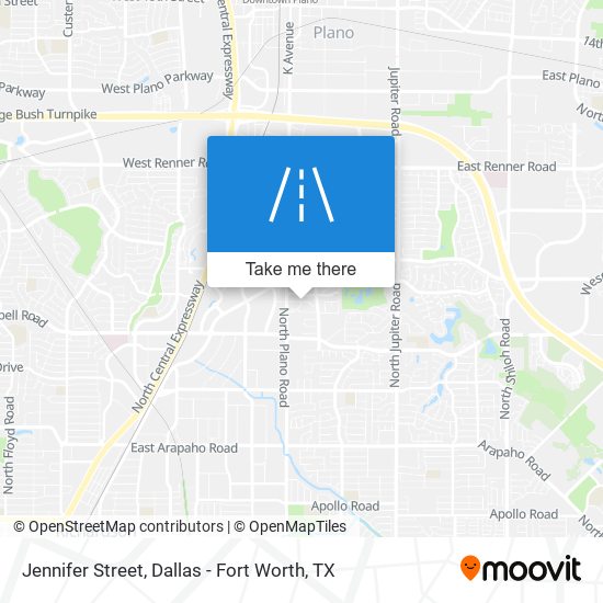 Jennifer Street map