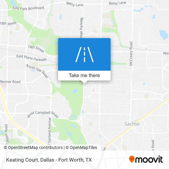 Keating Court map