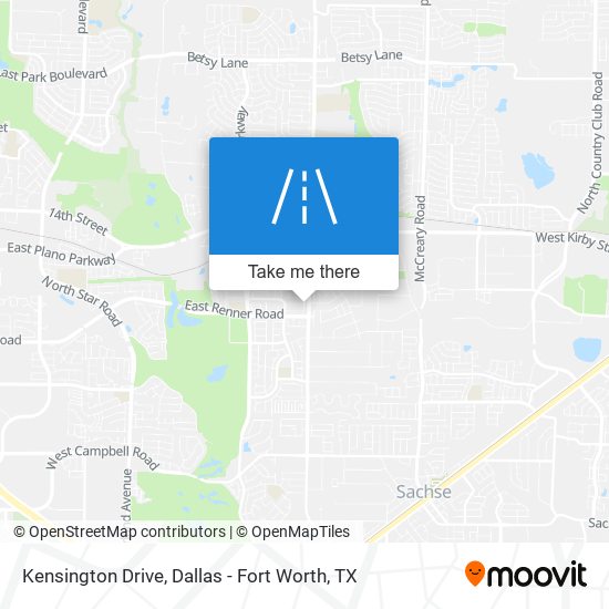 Mapa de Kensington Drive