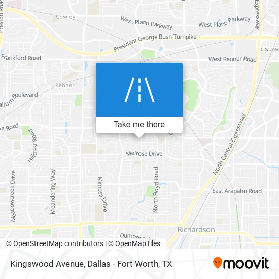 Kingswood Avenue map