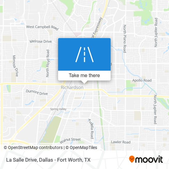 La Salle Drive map