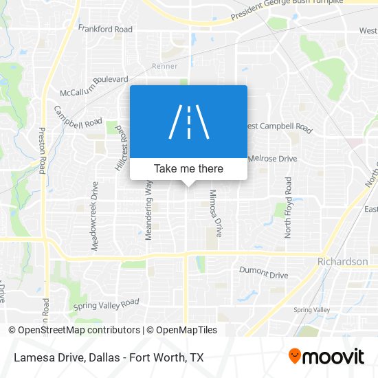Mapa de Lamesa Drive