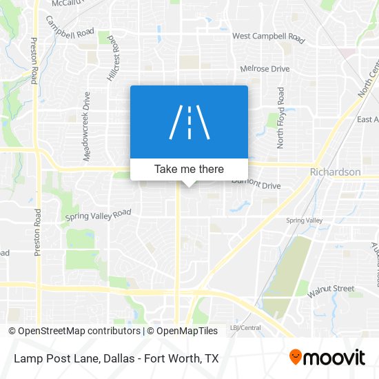 Lamp Post Lane map