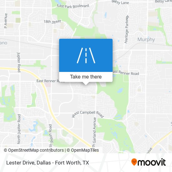 Lester Drive map