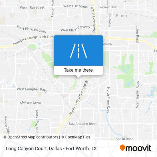 Long Canyon Court map