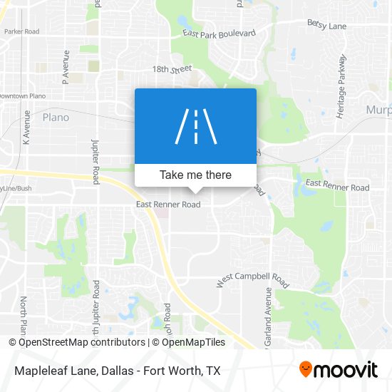 Mapleleaf Lane map