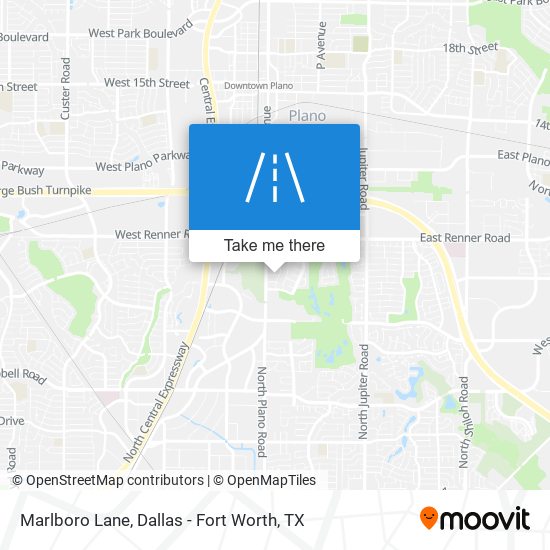 Mapa de Marlboro Lane