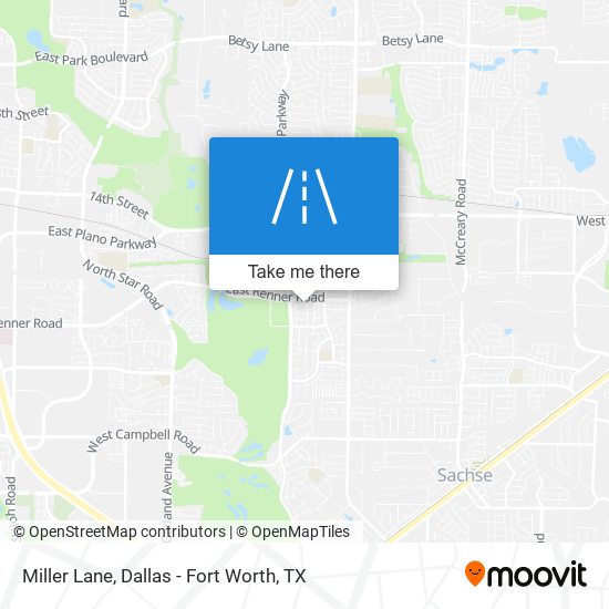 Miller Lane map