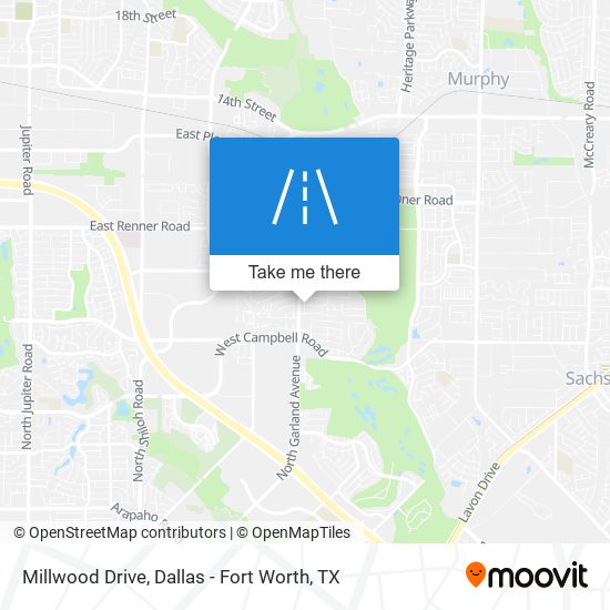 Millwood Drive map