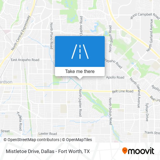 Mistletoe Drive map