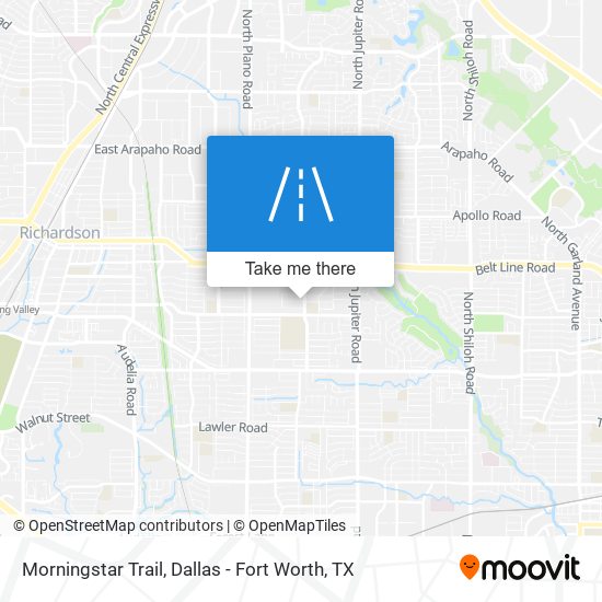 Morningstar Trail map