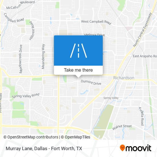 Murray Lane map