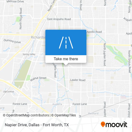 Napier Drive map