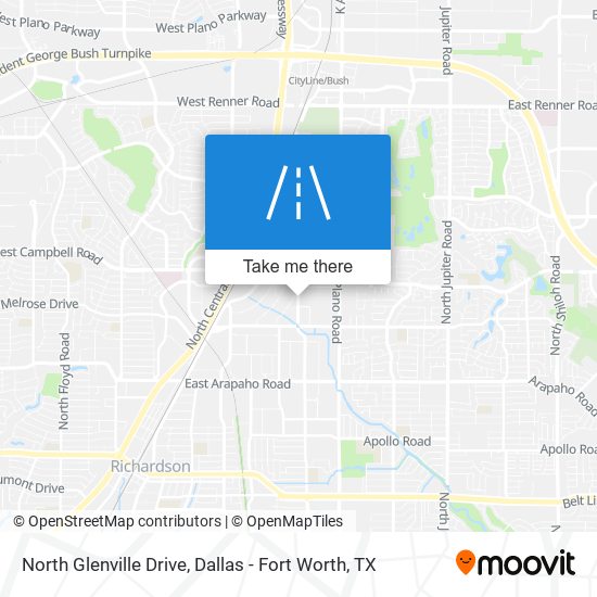 North Glenville Drive map