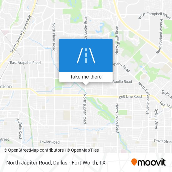 North Jupiter Road map