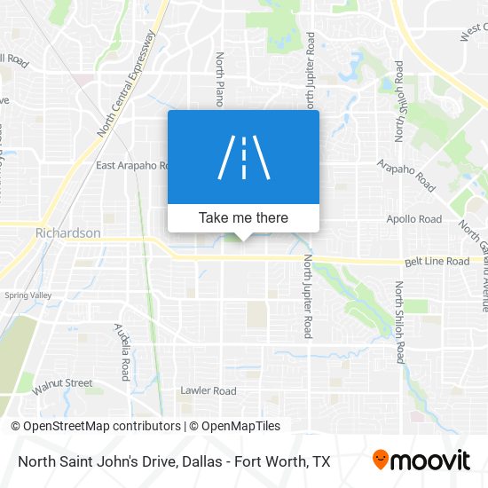 North Saint John's Drive map