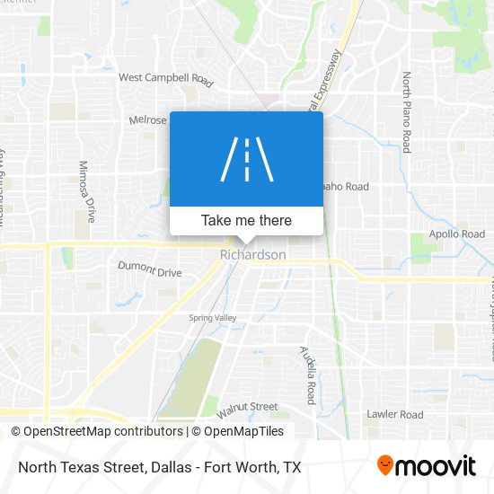 Mapa de North Texas Street