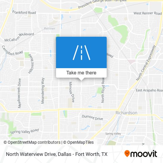 Mapa de North Waterview Drive