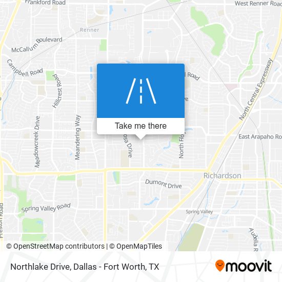 Northlake Drive map