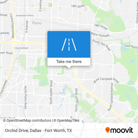 Orchid Drive map