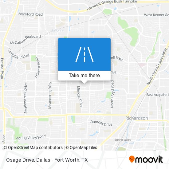 Osage Drive map