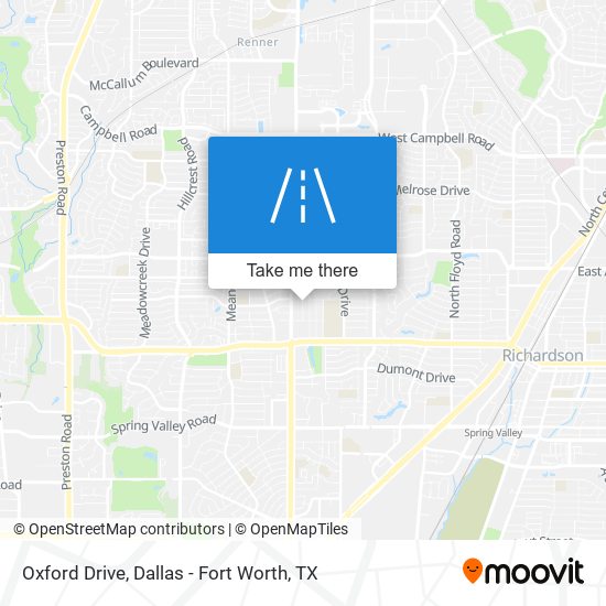 Oxford Drive map