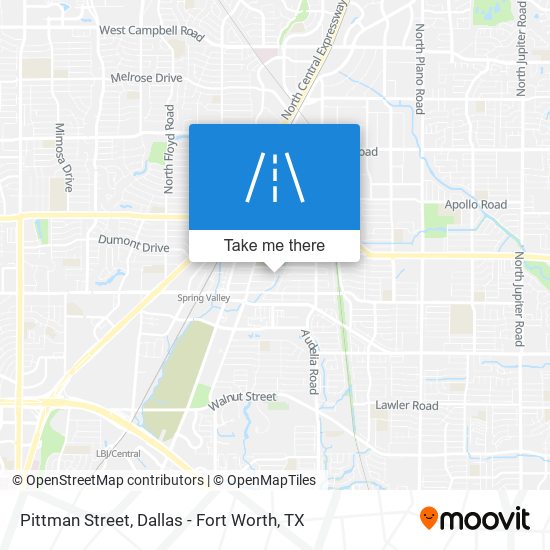 Pittman Street map