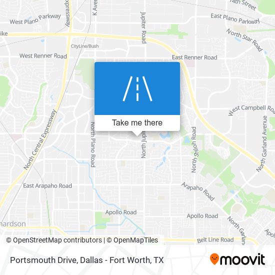 Portsmouth Drive map