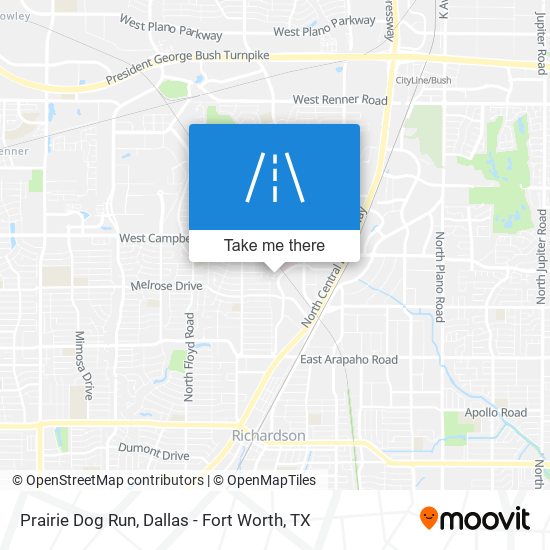 Prairie Dog Run map