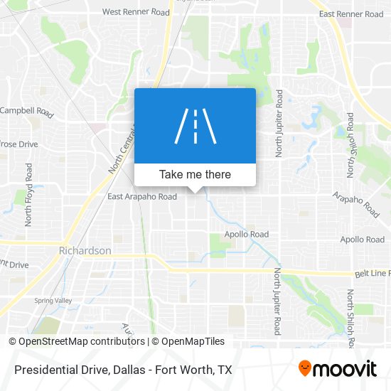 Presidential Drive map