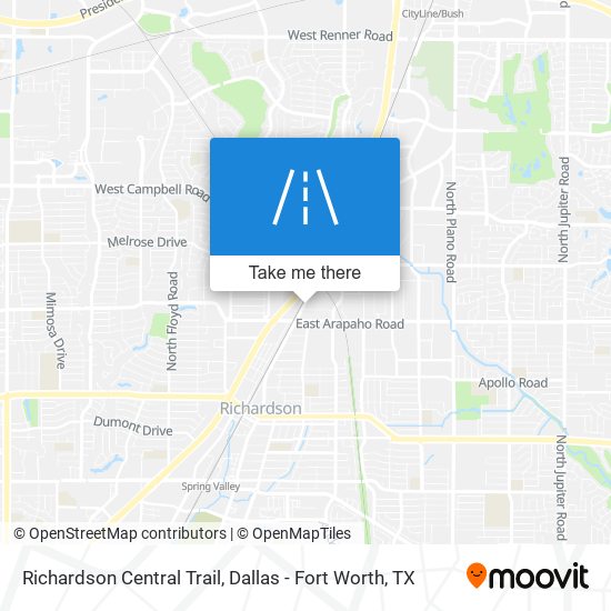 Mapa de Richardson Central Trail