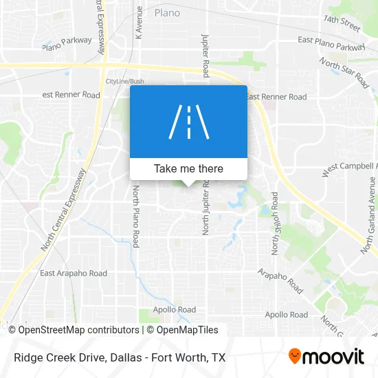 Ridge Creek Drive map