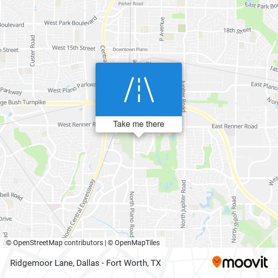 Mapa de Ridgemoor Lane