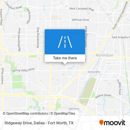 Ridgeway Drive map