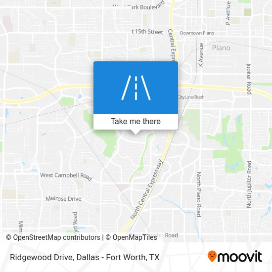 Ridgewood Drive map
