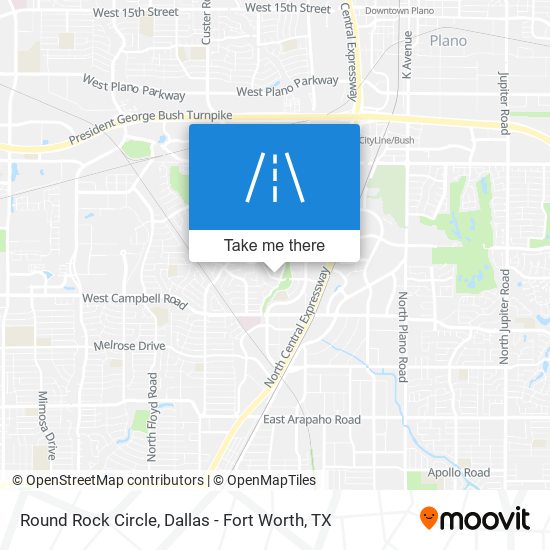 Mapa de Round Rock Circle