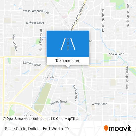 Mapa de Sallie Circle