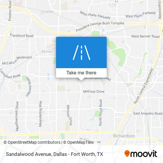 Sandalwood Avenue map