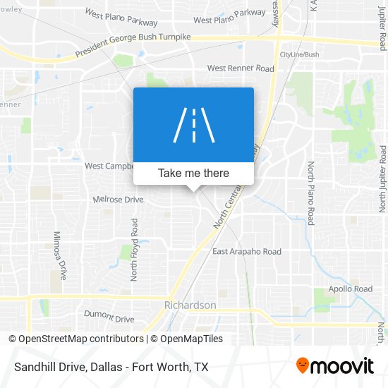 Sandhill Drive map