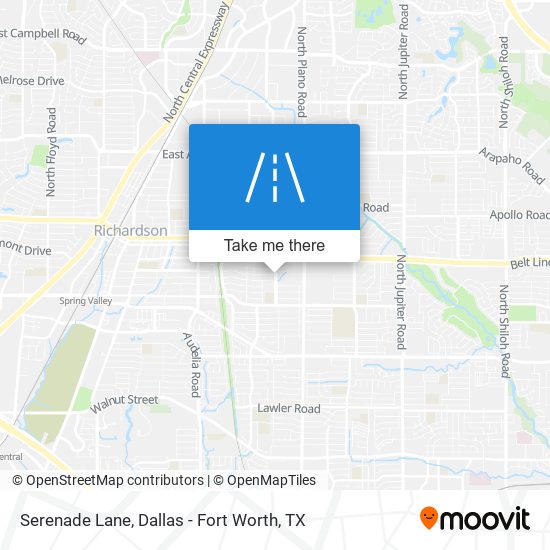 Serenade Lane map