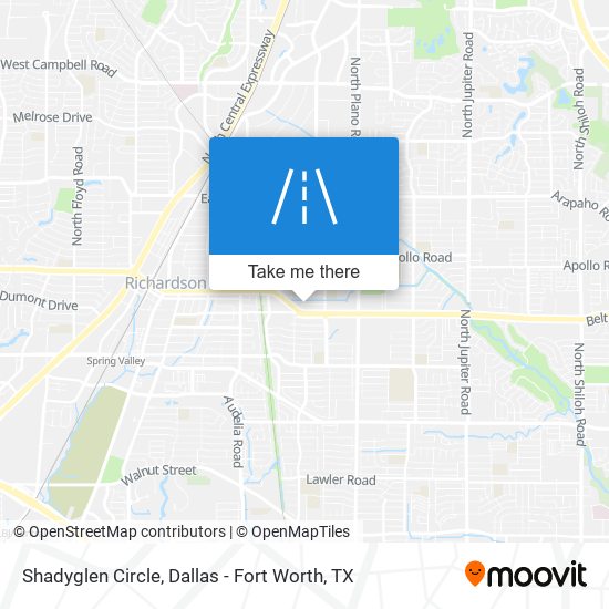 Shadyglen Circle map