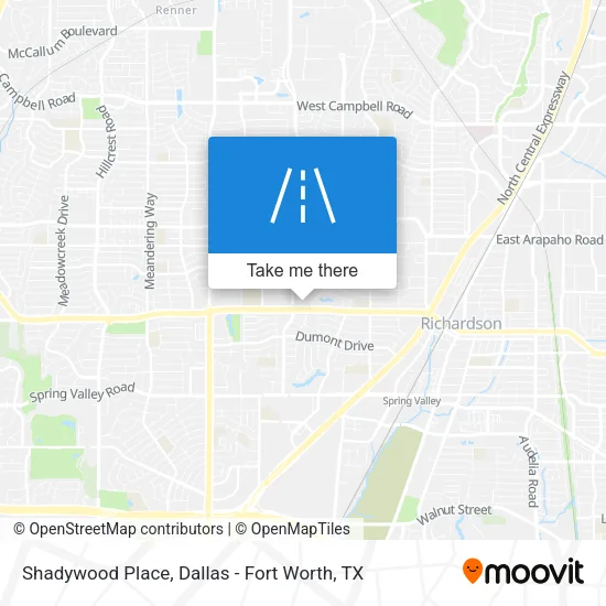 Shadywood Place map