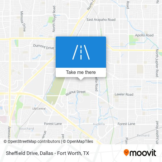 Sheffield Drive map