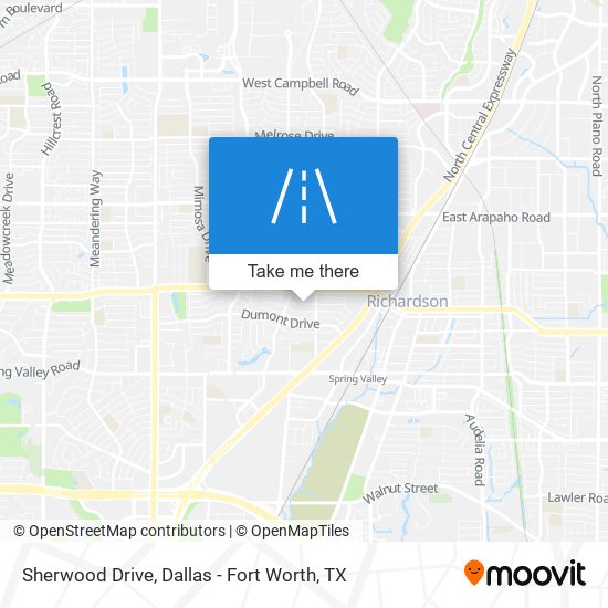 Sherwood Drive map