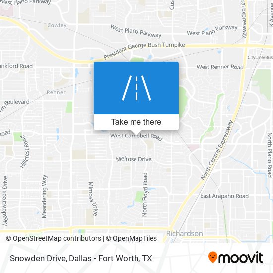 Snowden Drive map