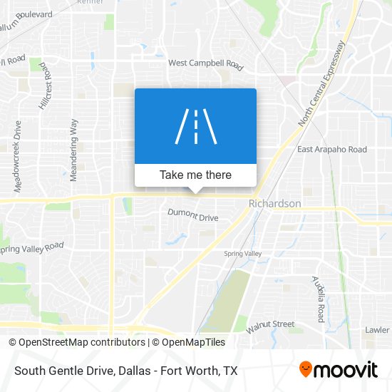 South Gentle Drive map