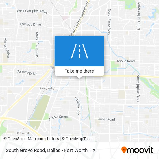 South Grove Road map