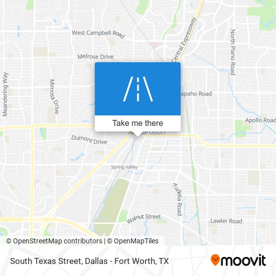 Mapa de South Texas Street